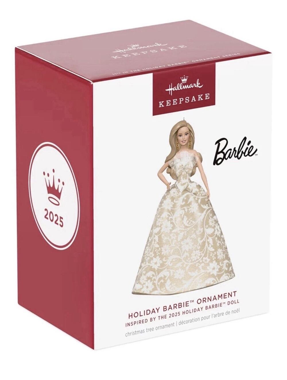 Hallmark Keepsake Christmas Ornament, Holiday Barbie, Gifts for Barbie Fans